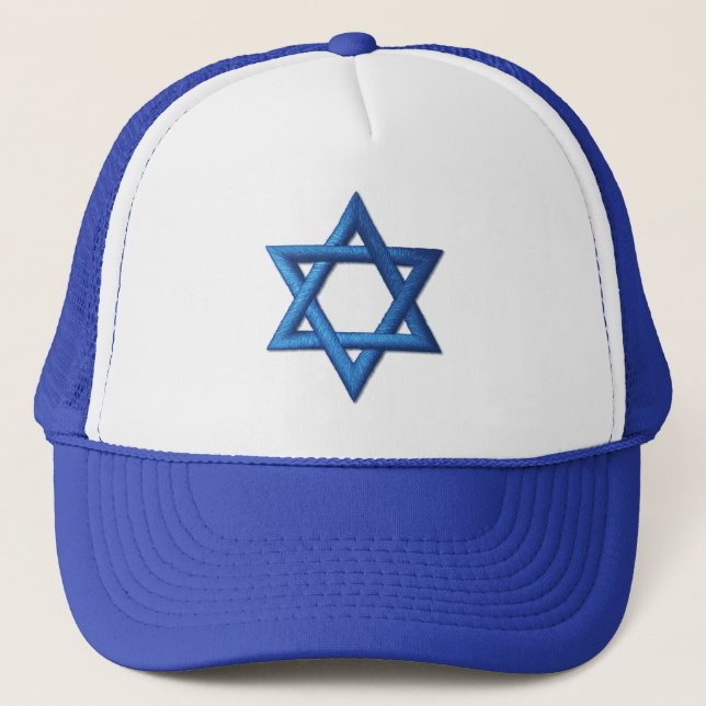 Gorra De Camionero Estrella de David judía (Anverso)