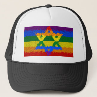 Gorra De Camionero Estrella de David - judío - orgullo gay