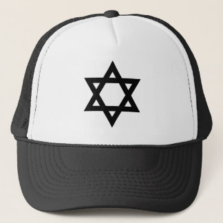 Gorra De Camionero Estrella de David negra