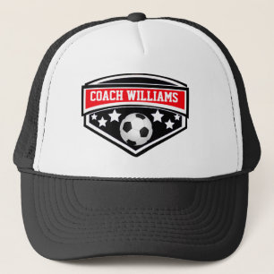 Gorra De Camionero Estrella de entrenador de fútbol personalizado Emb