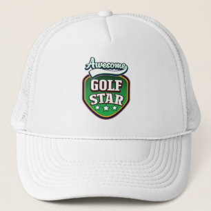 Gorra De Camionero Estrella de Golf Impresionante 