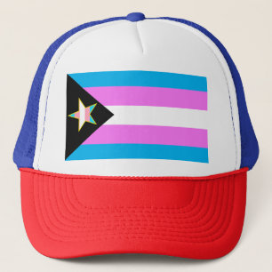 Gorra De Camionero Estrella de la bandera del Orgullo Trans
