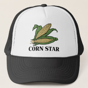 Gorra De Camionero Estrella de Maíz Chiste Divertido de Verdura Humor