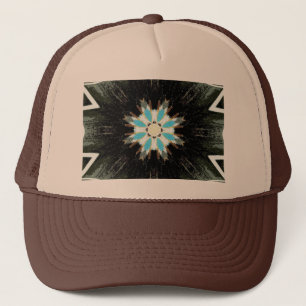 Gorra De Camionero estrella de plumas azules