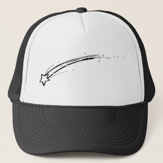 Gorra De Camionero Estrella de tiro en blanco y negro (Anverso)