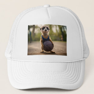 Gorra De Camionero Estrella del Pequeño Hoop: El bebé Meerkat sostien