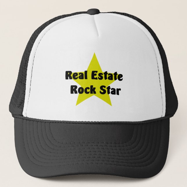 Gorra De Camionero Estrella del rock de las propiedades inmobiliarias (Anverso)