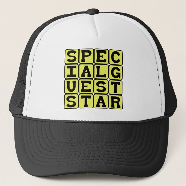 Gorra De Camionero Estrella invitada especial, Invitado importante (Anverso)
