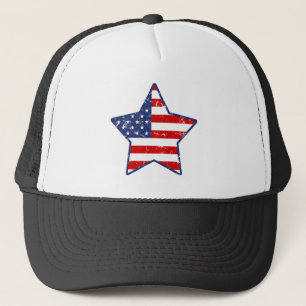 Gorra De Camionero Estrella patriótica