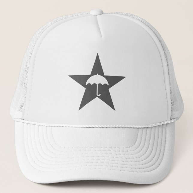 Gorra De Camionero Estrella Pluviófila (gris) (Anverso)