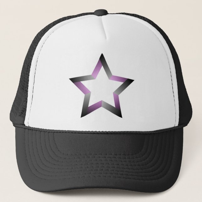 Gorra De Camionero Estrella púrpura del deslizamiento (Anverso)