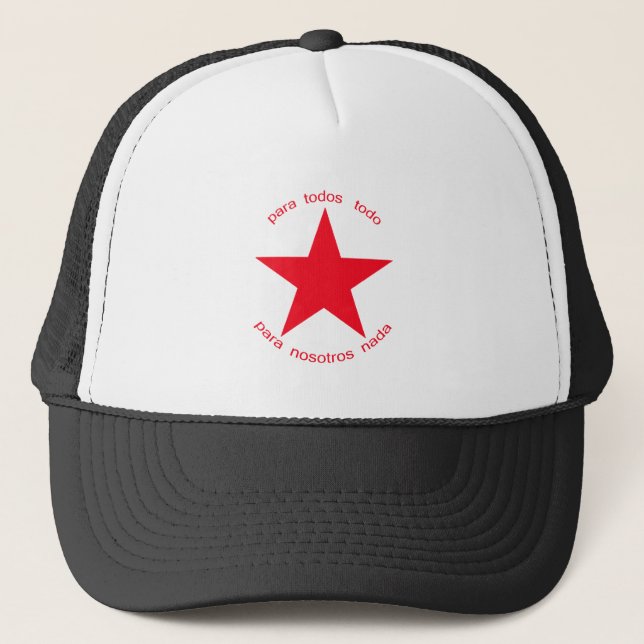 Gorra De Camionero Estrella roja Zapatista (Anverso)