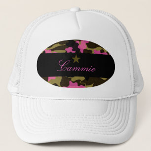 GORRA DE CAMIONERO ESTRELLA ROSADA DE 311 CAMO