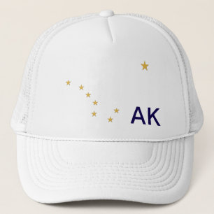 Gorra De Camionero Estrellas de la bandera de Alaska