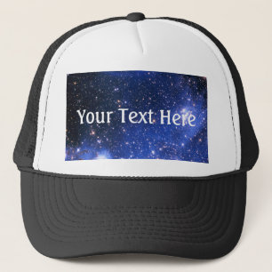 Gorra De Camionero Estrellas Embriónicas azules caídas