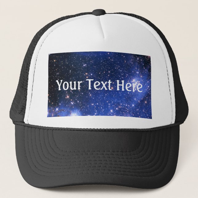 Gorra De Camionero Estrellas Embriónicas azules caídas (Anverso)