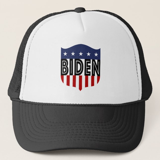 Gorra De Camionero Estrellas y rayas BIDEN (Anverso)