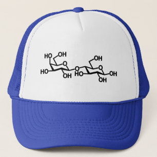 Gorra De Camionero Estructura de la leche de la lactosa