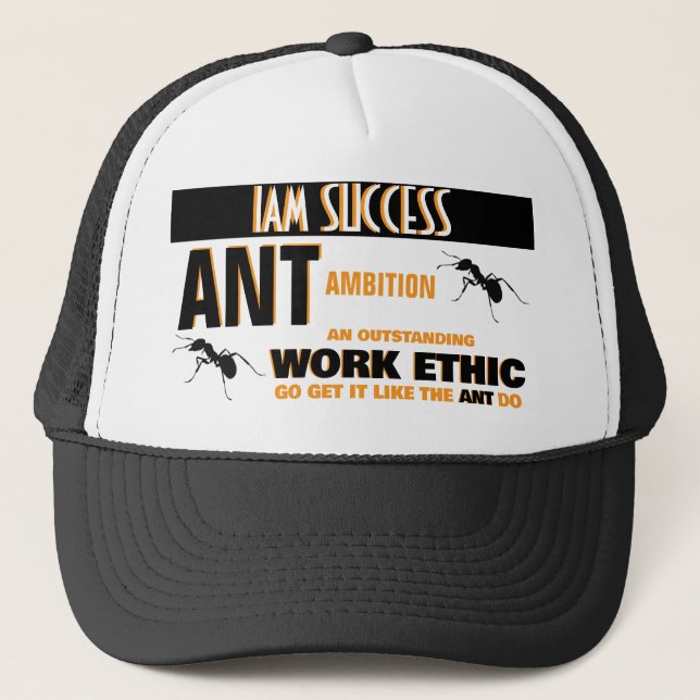 Gorra De Camionero Ética laboral (Anverso)