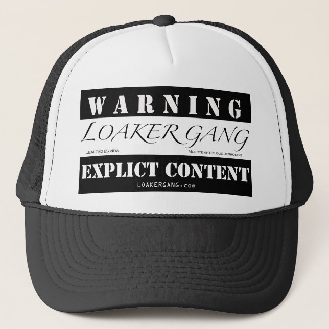 Gorra De Camionero Etiqueta de Loaker (Anverso)