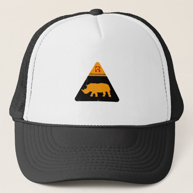 Gorra De Camionero etiqueta rhinoceros (Anverso)