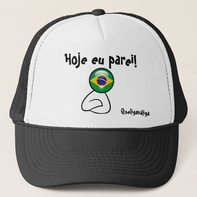 Gorra De Camionero ¡Eu Parei de Hoje! (Anverso)