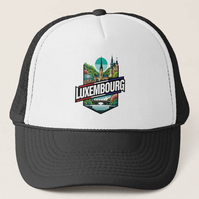 Gorra De Camionero Europa de Luxemburgo (Anverso)