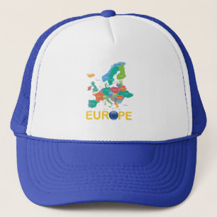 Gorra De Camionero Europe Map