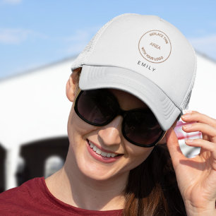 Gorra De Camionero Evento comercial de nombre de empleado de logotipo