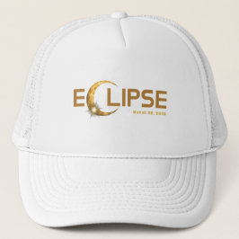 Gorra De Camionero Evento estadounidense Eclipse solar 3/29/2025