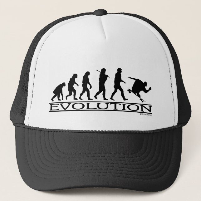 Gorra De Camionero Evolución - andando en monopatín - varón (Anverso)