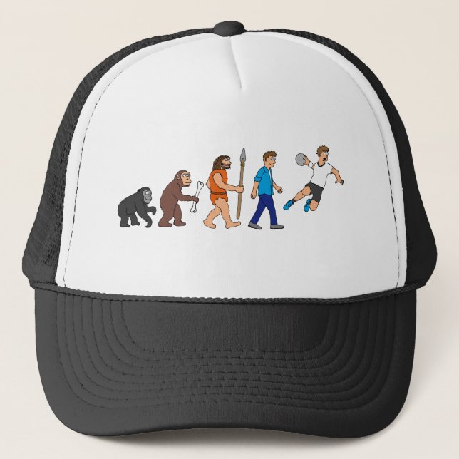 Gorra De Camionero Evolución balonmano cómic Style (Anverso)