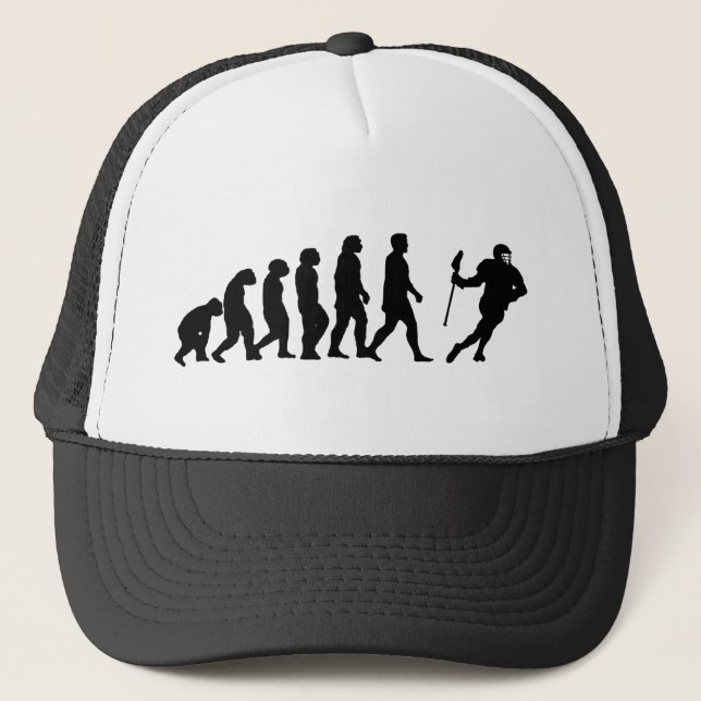 Gorra De Camionero Evolución de Lacrosse - Lacrosse divertida (Anverso)