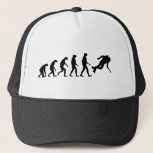 Gorra De Camionero Evolución del buceo de Scuba