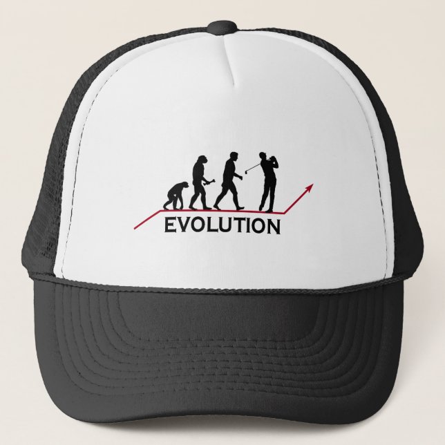 Gorra De Camionero Evolución del golf (Anverso)