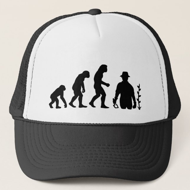 Gorra De Camionero Evolución del jardinero (Anverso)
