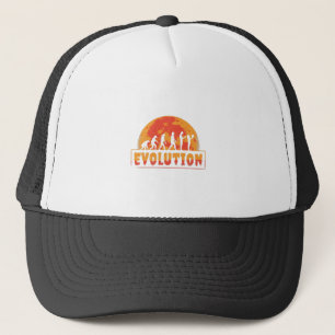 Gorra De Camionero Evolución Divertida de Mono a Zombie