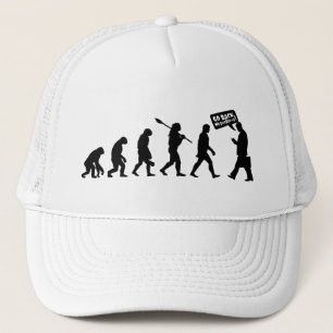 Gorra De Camionero Evolución Ironía Silueta