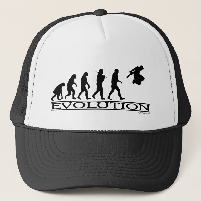 Gorra De Camionero Evolución Parkour (Anverso)