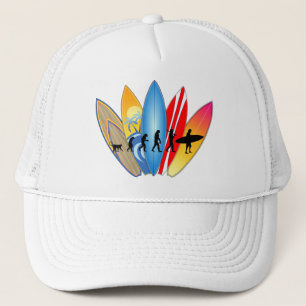 Gorra De Camionero Evolución que practica surf