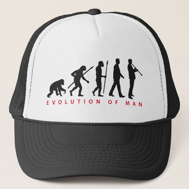 Gorra De Camionero evolution of usted clarinet player (Anverso)