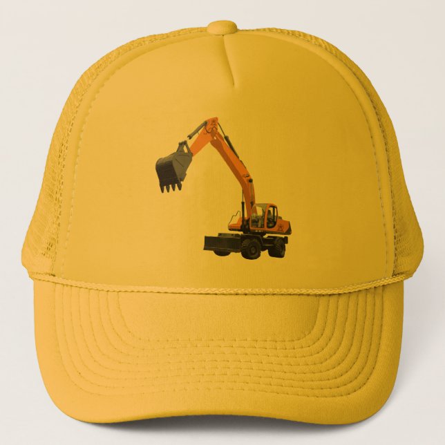 Gorra De Camionero Excavador de la construcción (Anverso)