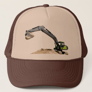 Gorra De Camionero Excavador verde grande impresionante #4 de la