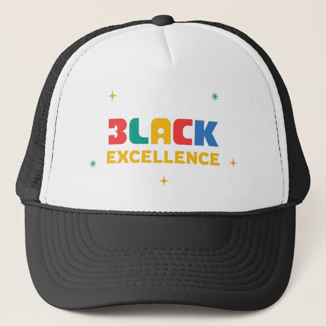 Gorra De Camionero Excelencia negra (Anverso)