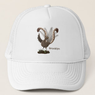 Gorra De Camionero Excelente ilustracion de personalizado de lyrebird