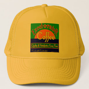 Gorra De Camionero Excelorator Coffee Retro Label Art