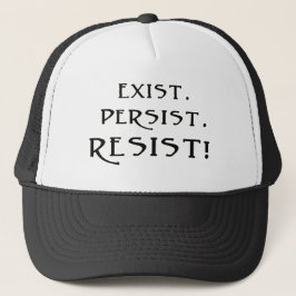 Gorra De Camionero Existir. Persista. ¡Resistid!