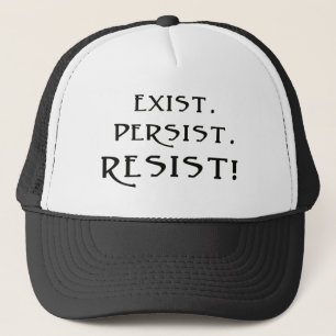 Gorra De Camionero Existir. Persista. ¡Resistid!