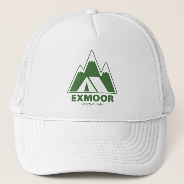 Gorra De Camionero Exmoor Parque Nacional Montañas Camping (Anverso)