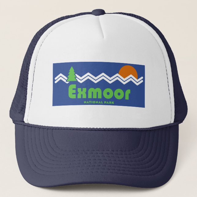 Gorra De Camionero Exmoor Parque Nacional Retro (Anverso)